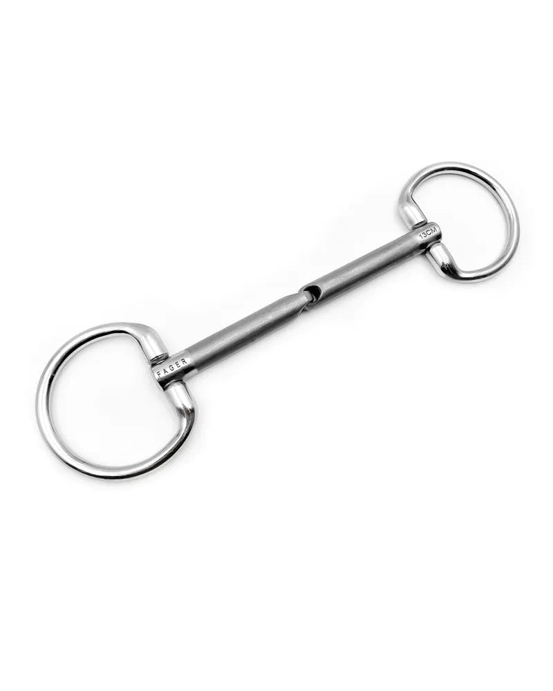 Fager Gebiss Kasper, Sweet iron, Unterlegtrense, Feste Ringe, einfach gebrochen