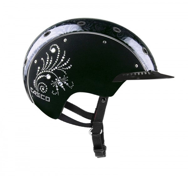 Casco Spirit-3 Crystal schwarz-floral