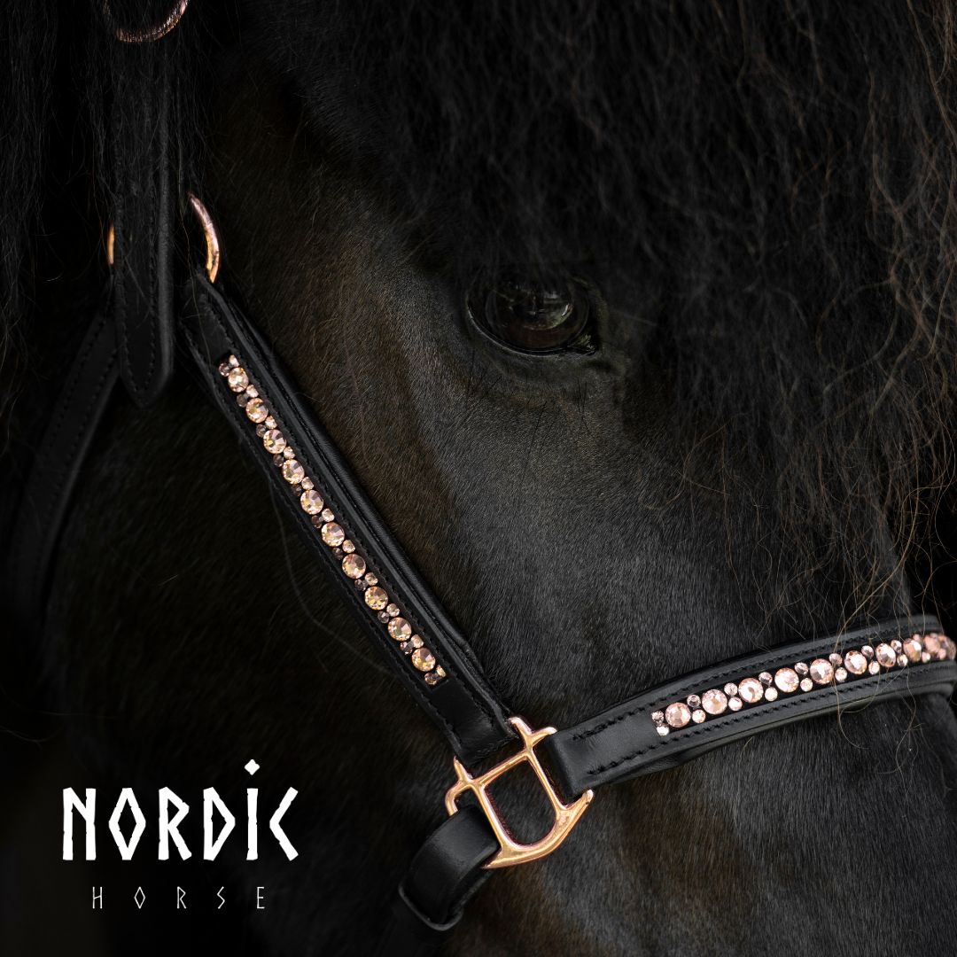 Nordic Horse Lederhalfter All Roségold