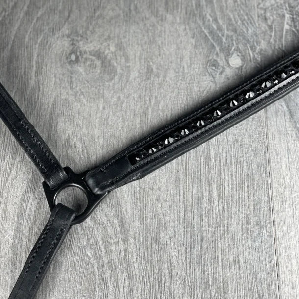 Nordic Horse, Hannoveranischer Nasenriemen All Black/White/Rosegold