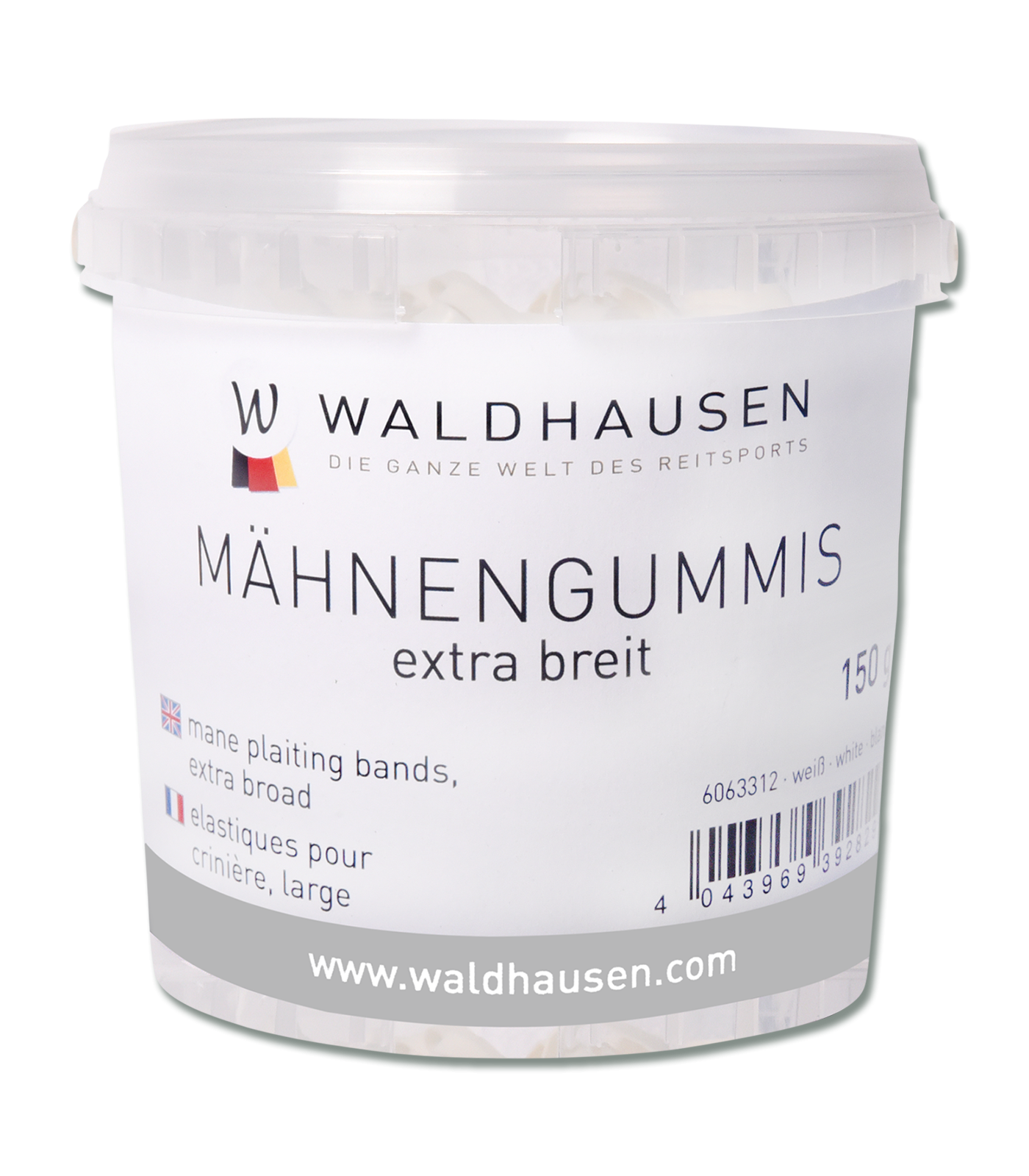 Waldhausen Mähnengummis extra breit im Eimer