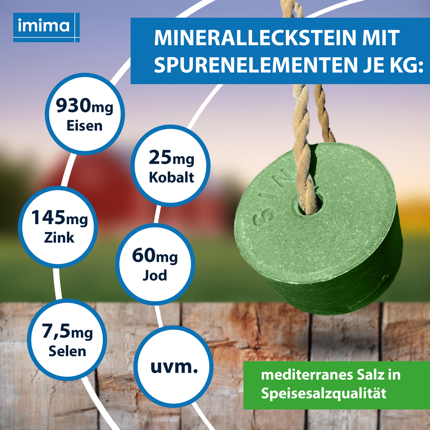 Kräuter Mineralleckstein