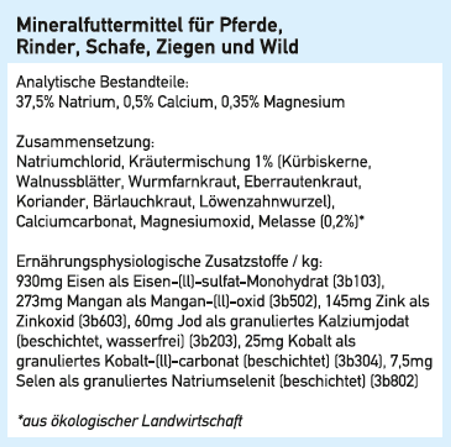 Kräuter Mineralleckstein