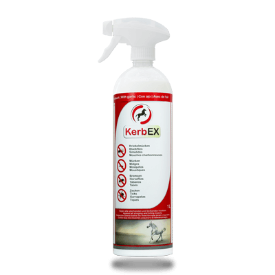 KerbEx rot, Insektenspray mit Knoblauch, mit Sprühkopf für 1L Flasche