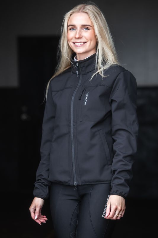 Top Reiter Glampi Unisex Softshell Jacke, schwarz