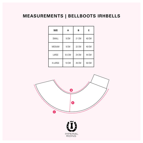 Imperial Riding Hufglocken IRHBells, pink & schwarz