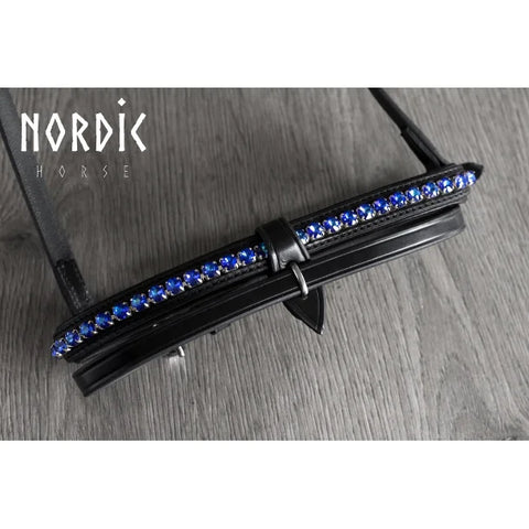 Nordic Horse, Englisch-kombinierter Nasenriemen in verschiedenen metallischen Farben