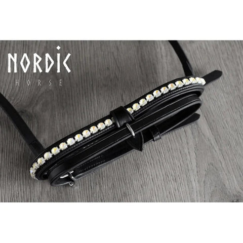 Nordic Horse, Englisch-kombinierter Nasenriemen in verschiedenen metallischen Farben