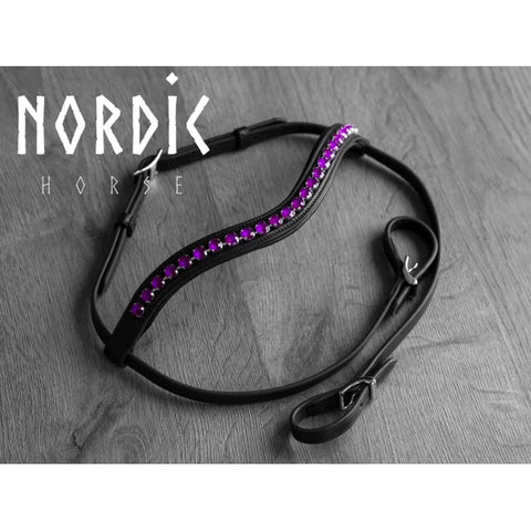 Nordic Horse Wave-Kopfstück, mit leuchtenden Farben