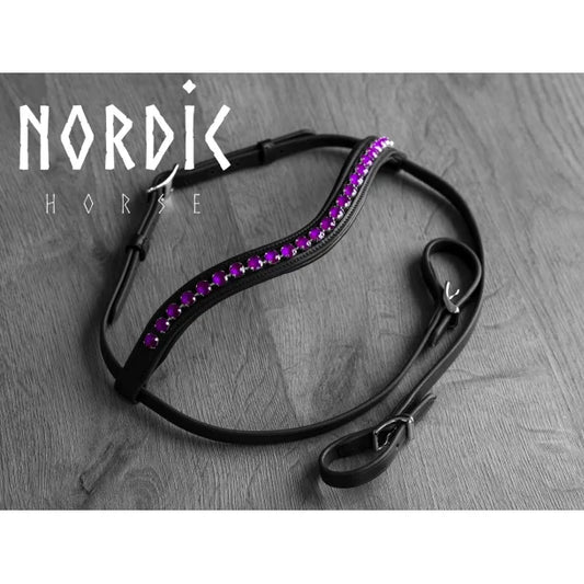 Nordic Horse Wave-Kopfstück, mit leuchtenden Farben