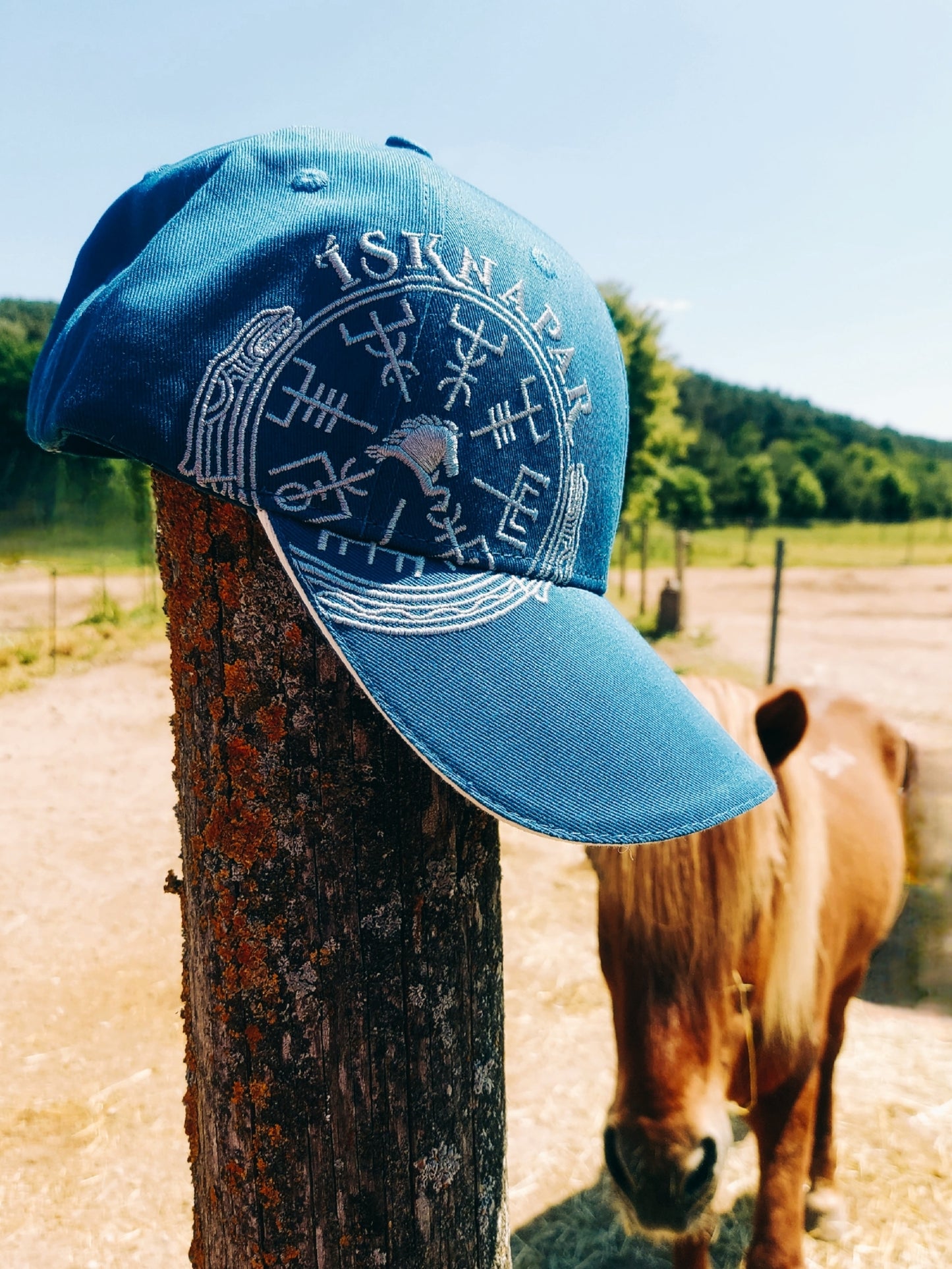 IsKnapar - VEGVÍSIR hochwertig bestickte Cap Vegvísir