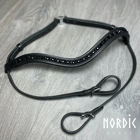 Nordic Horse Kopfstück All Black/Rosegold/White