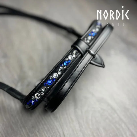 Nordic Horse, Englisch-kombinierter Nasenriemen, Colour Mix in Türkis/Blau/Pink/Grün