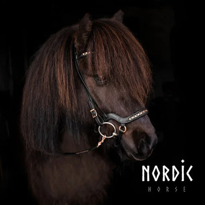 Nordic Horse, Supergrip Zügel, All Rosegold/Black/White