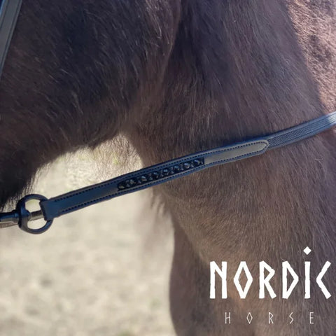 Nordic Horse, Supergrip Zügel, All Rosegold/Black/White