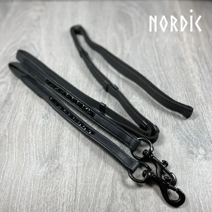 Nordic Horse, Supergrip Zügel, All Rosegold/Black/White