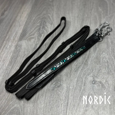 Nordic Horse Supergrip Zügel Colour Mix Grün