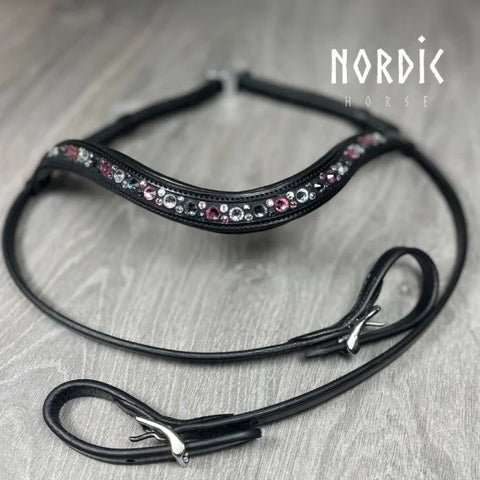 Nordic Horse Kopfstück Colour Mix in Blau/Pink/Türkis/ Grün