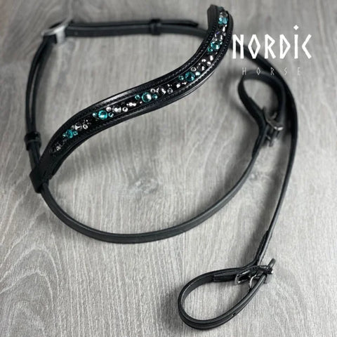 Nordic Horse Kopfstück Colour Mix in Blau/Pink/Türkis/ Grün