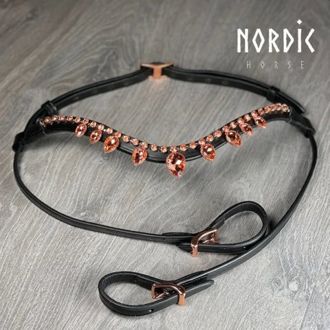 Nordic Horse Crown Kopfstück in verschiedenen Farben