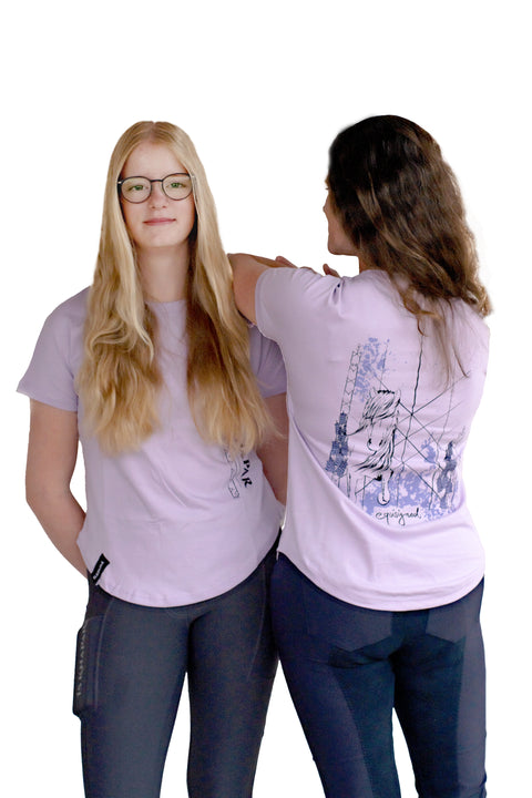 IS Knapar Lúpína - feminines Damenshirt in Kooperation mit Equisigned