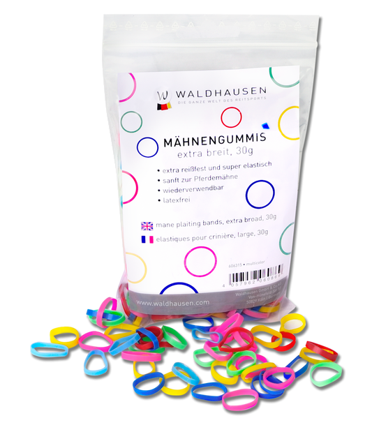 Waldhausen Mähnengummis extra breit, multicolor