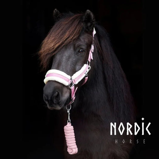 Nordic Horse Rosa Komforthalfter Set