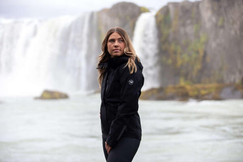 Top Reiter Regenjacke GLETTA, schwarz