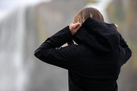 Top Reiter Regenjacke GLETTA, schwarz