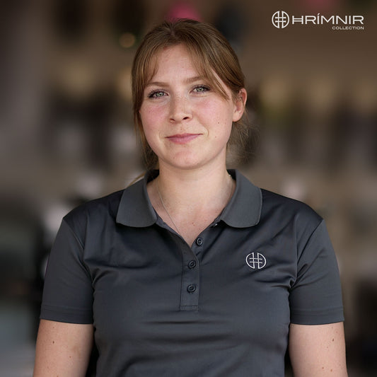 Hrimnir Blær Polo Shirt Damen, schwarz