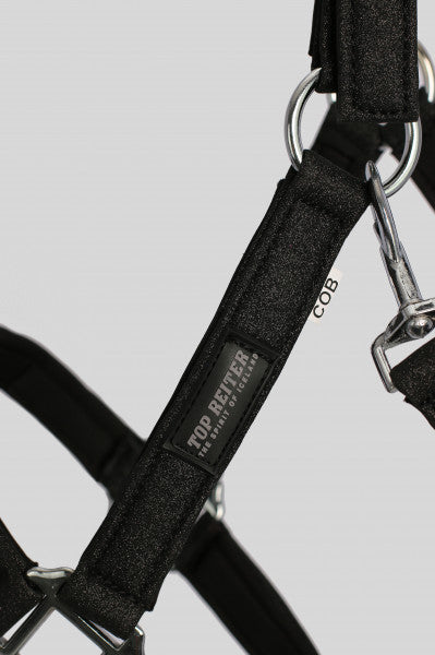 Top Reiter Halfter-Set "GLITRANDI" mit Strick, schwarz