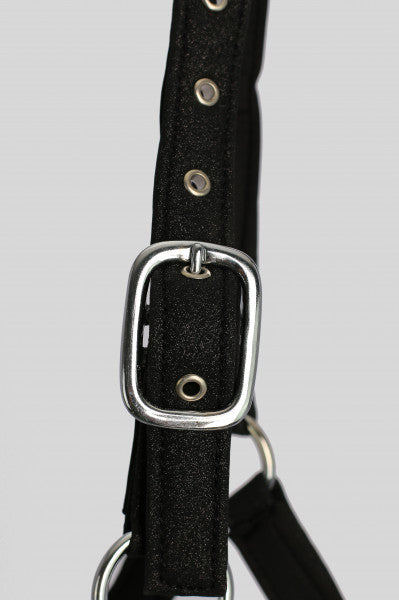 Top Reiter Halfter-Set "GLITRANDI" mit Strick, schwarz