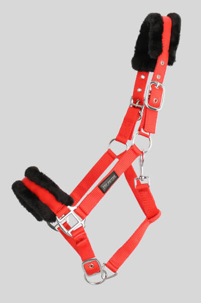 Top Reiter Halfter-Set "SOFT LINE" mit Strick, rot