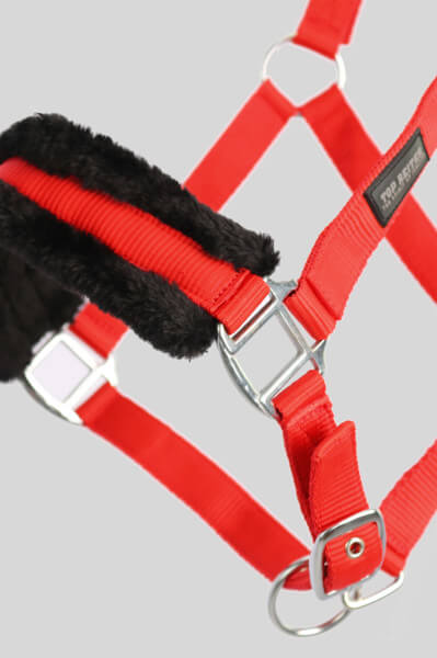 Top Reiter Halfter-Set "SOFT LINE" mit Strick, rot
