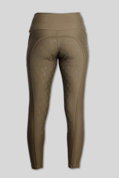 Top Reiter Reitleggins KEMPA, Damen, oliv/ schwarz-gold/ schwarz