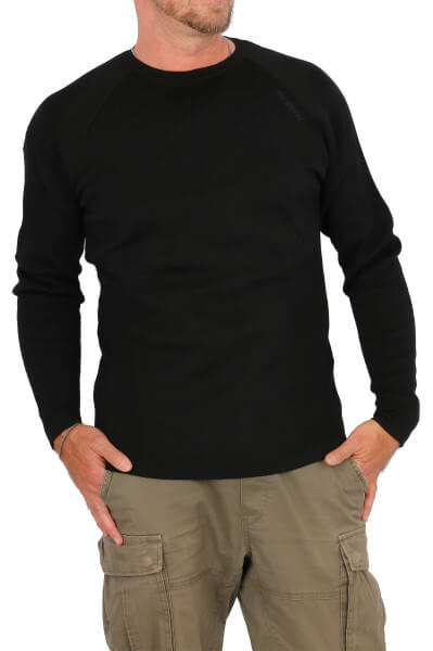 Top Reiter Sweater YLUR, merino schwarz