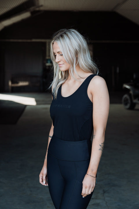 Top Reiter Tanktop "VERA", schwarz