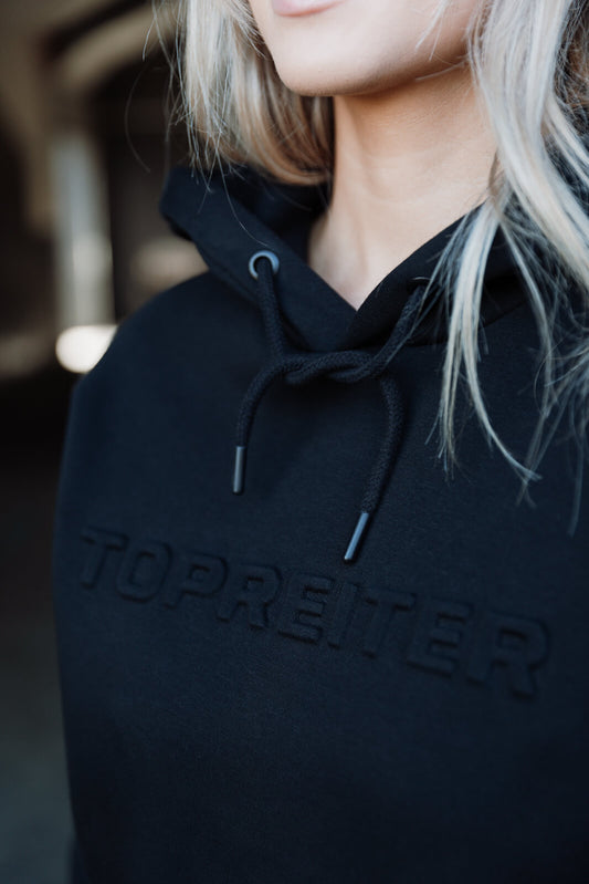 Top Reiter Hoodie schwarz