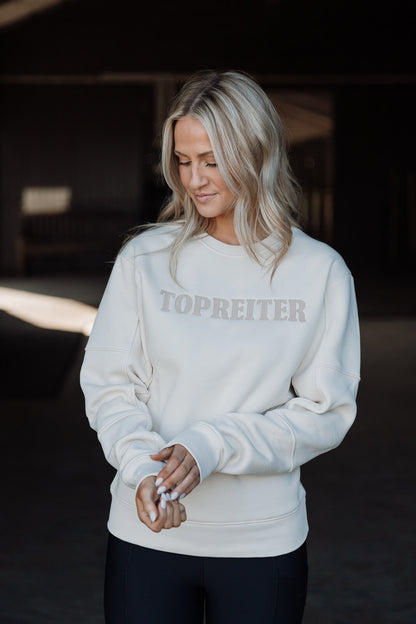 Top Reiter Sweatshirt "TOPREITER", Crewneck, beige