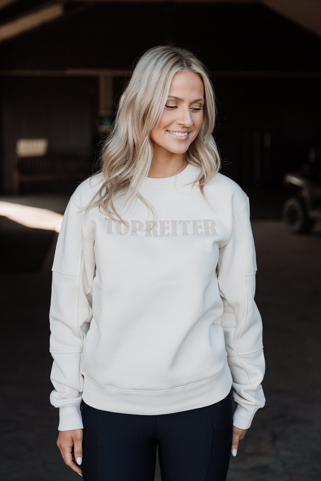 Top Reiter Sweatshirt "TOPREITER", Crewneck, beige