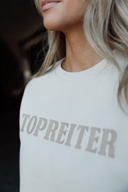 Top Reiter Sweatshirt "TOPREITER", Crewneck, beige