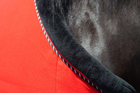 Top Reiter Fleecedecke "SOFT LINE", red, 125cm