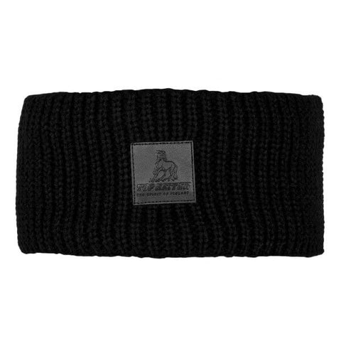 Top Reiter Stirnband "DETTIFOSS", gerippt schwarz