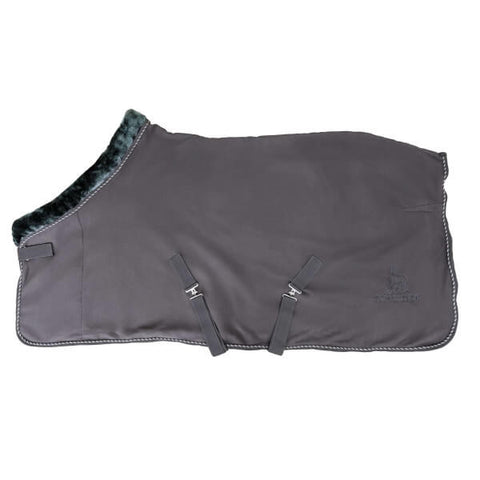 Top Reiter Fleecedecke "SOFT LINE", grau/grün, 125cm