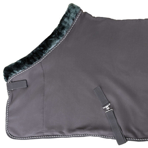 Top Reiter Fleecedecke "SOFT LINE", grau/grün, 125cm