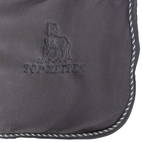Top Reiter Fleecedecke "SOFT LINE", grau/grün, 125cm