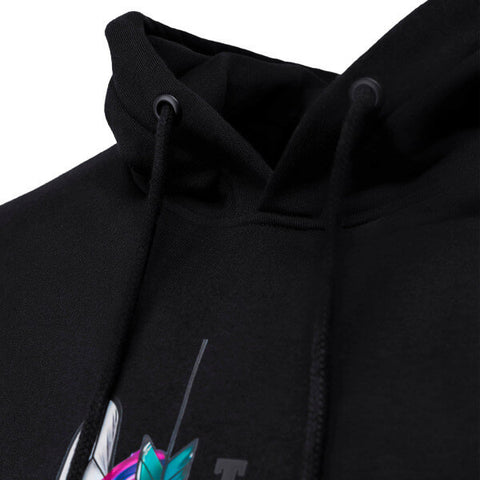 Top Reiter Hoodie HESTUR, schwarz mit farblichem Druck