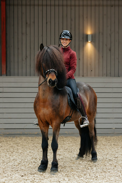 Top Reiter Jacke Byglia, burgunder