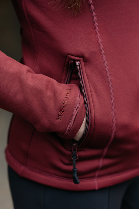 Top Reiter Jacke Byglia, burgunder