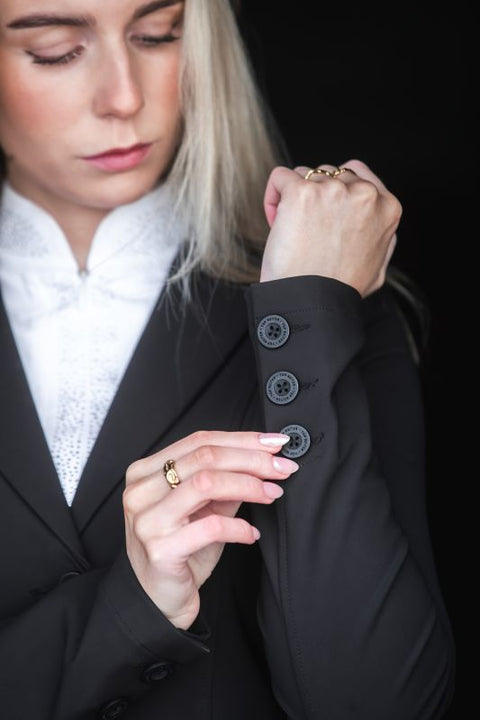 Top Reiter Sakko LUKKA, schwarz mit Kristallen